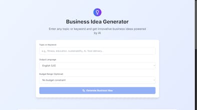 Business Idea Generator gallery image