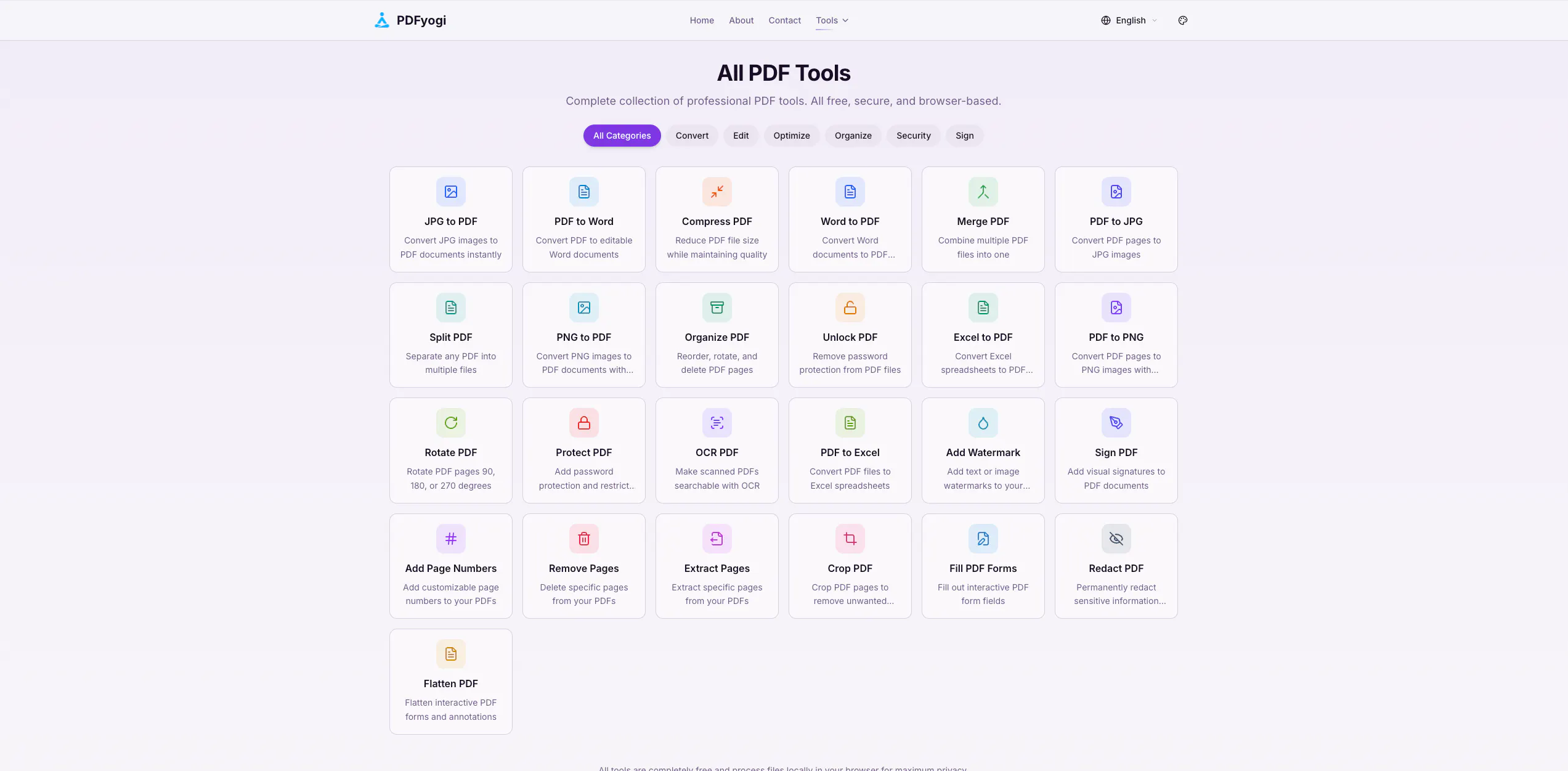PDFyogi - Privacy First PDF Tools
