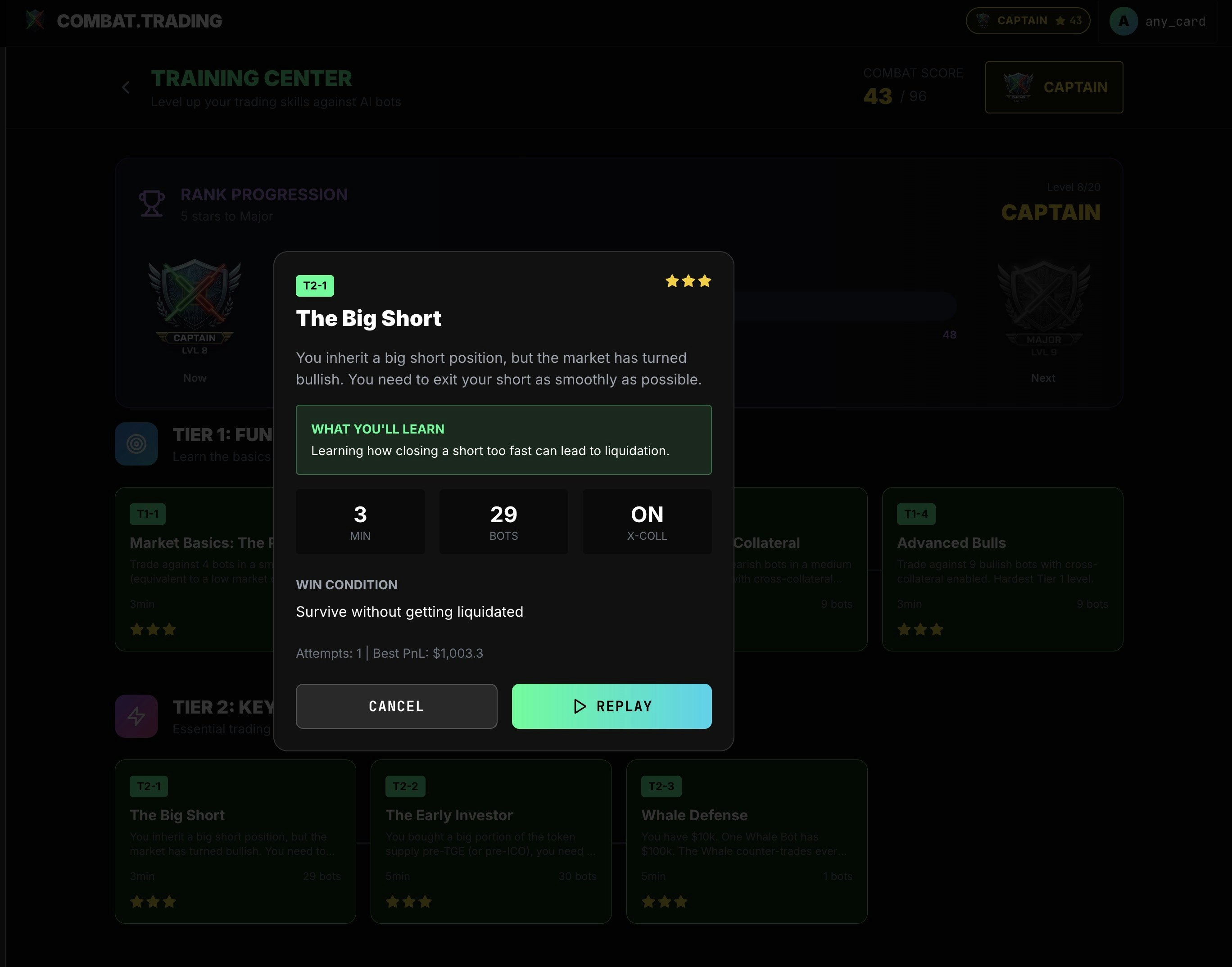 Combat.Trading - Screenshot 4 showing product features and functionality