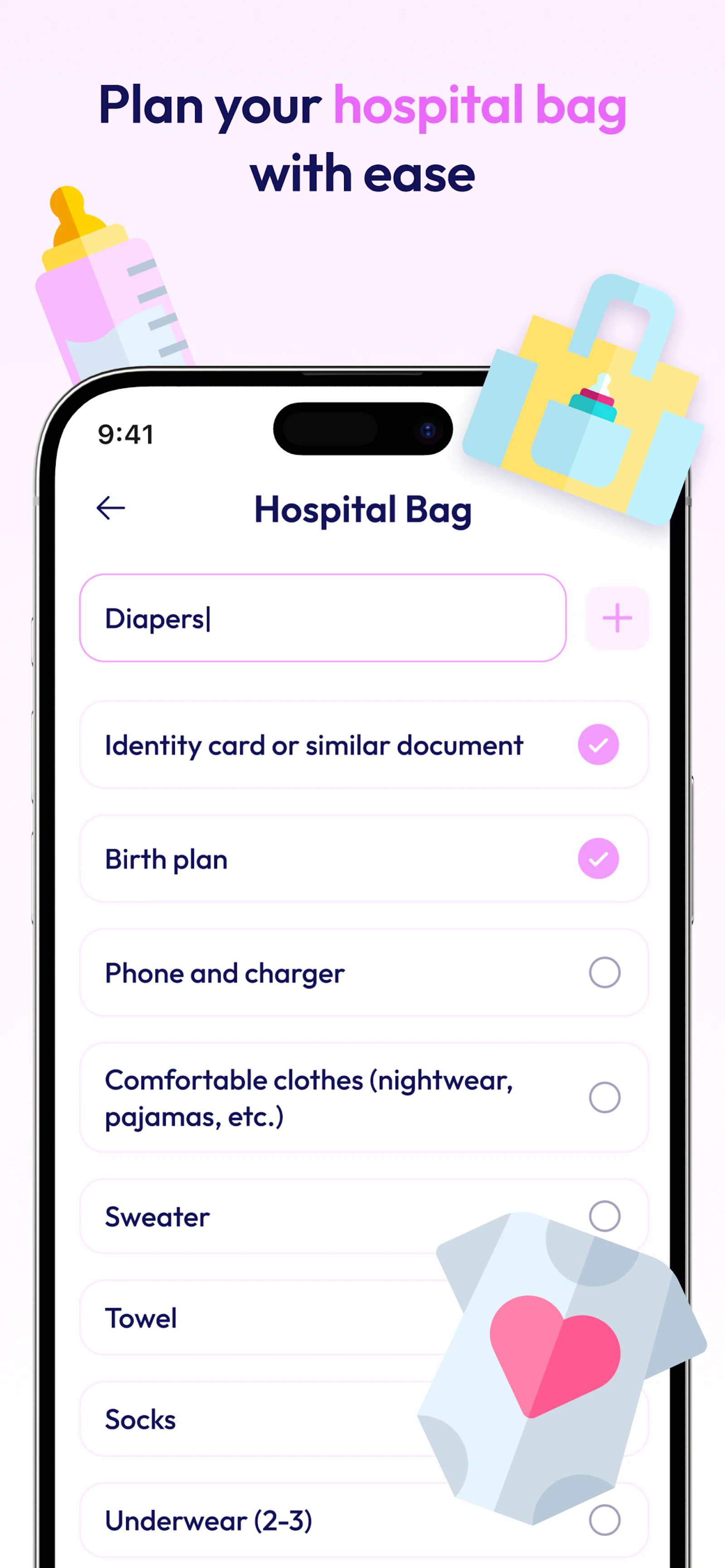 HiBaby High-Risk Pregnancy Tracker App screenshot 7