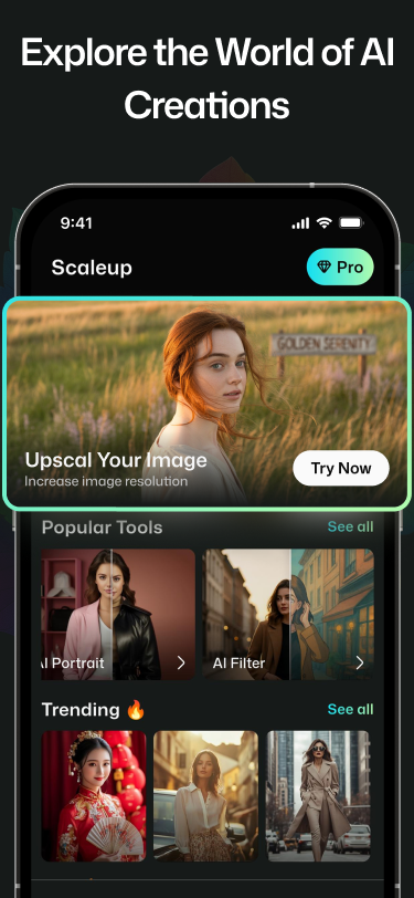 وسائط Scaleup: AI Photo Enhancer - تحويل الصور العادية إلى فن مذهل 9