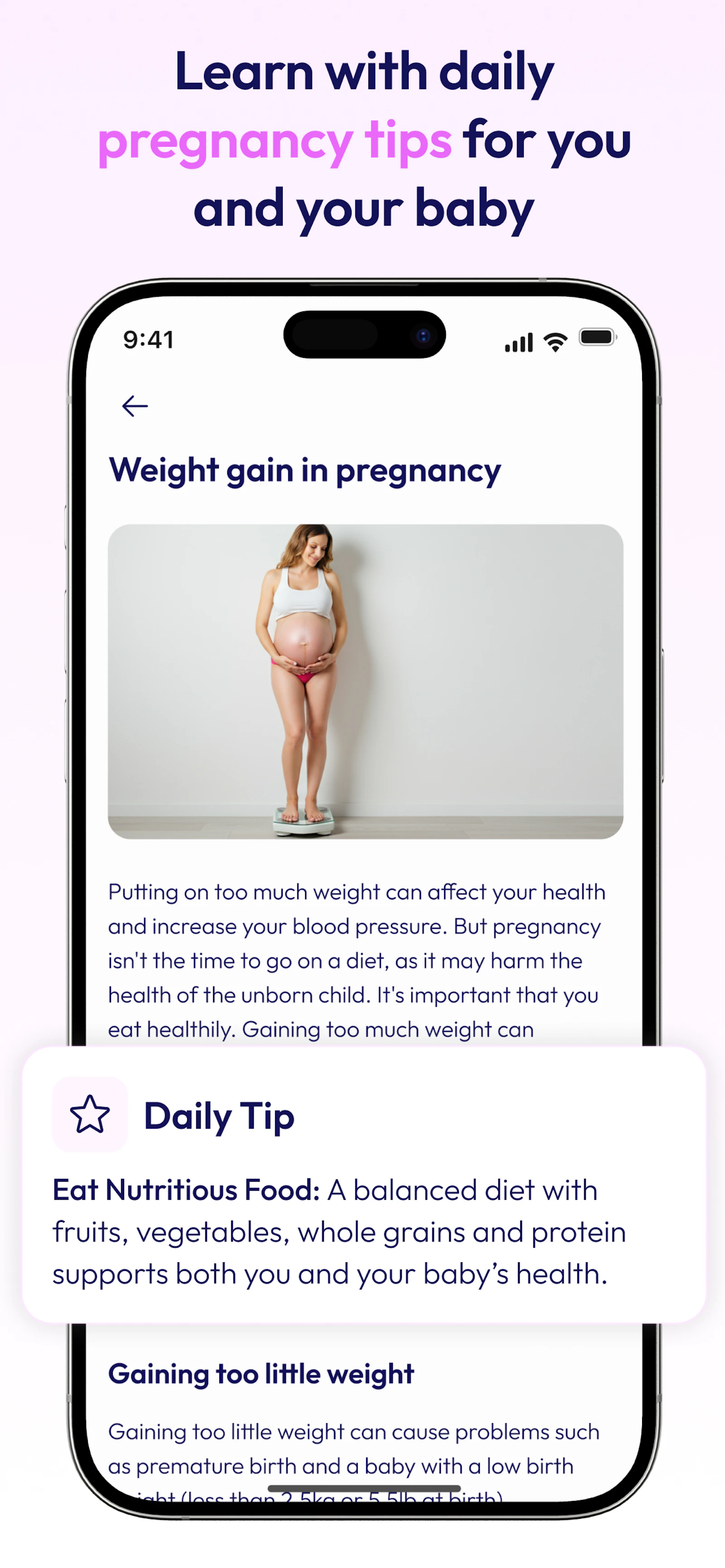 HiBaby High-Risk Pregnancy Tracker App screenshot 6