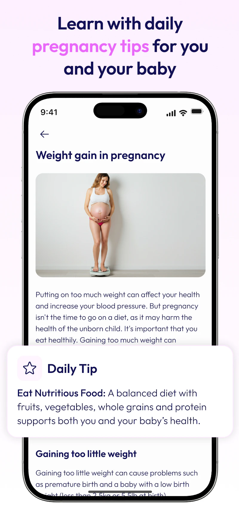 HiBaby High-Risk Pregnancy Tracker App screenshot 6