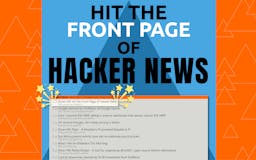 Hit the Front Page of Hacker News media 1