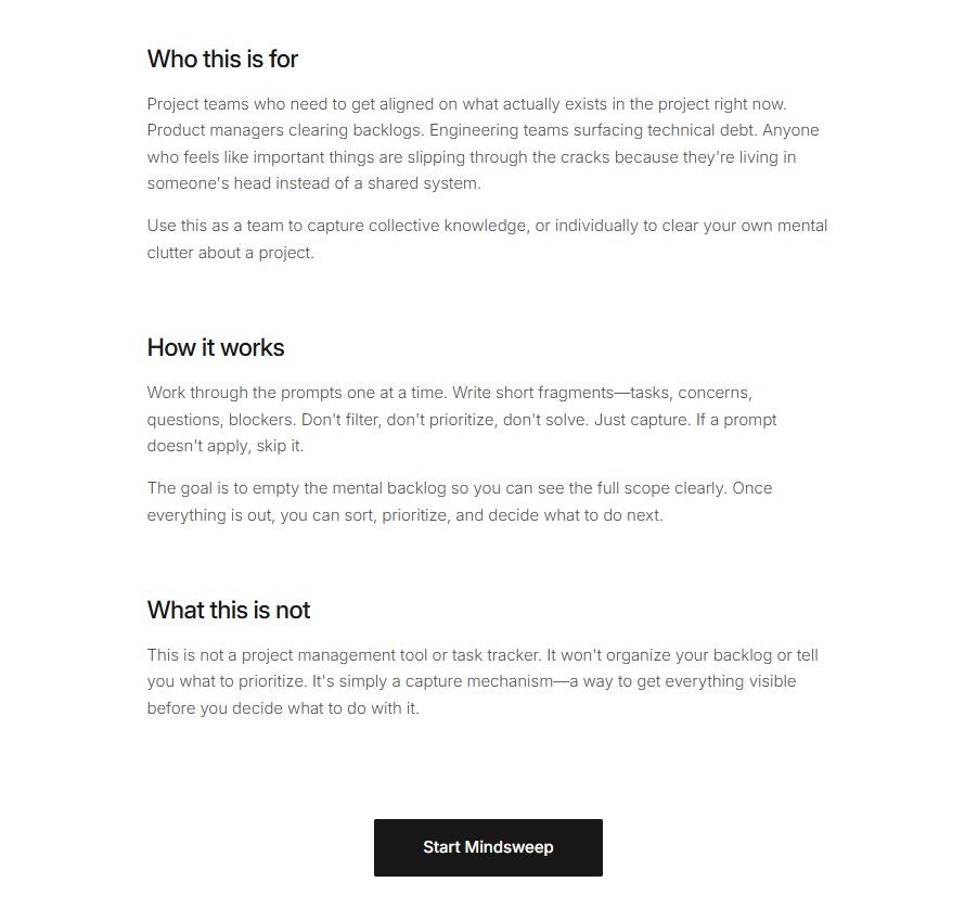Project Mindsweep gallery image