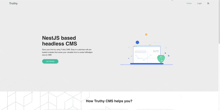 Open Source CMS (volgende JS Headless API) - Open source Headless CMS API geschreven met behulp van NestJ's en React. media 1