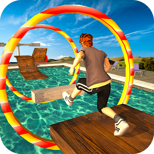 Real Stuntman Water Run 2017: Hard Running Game