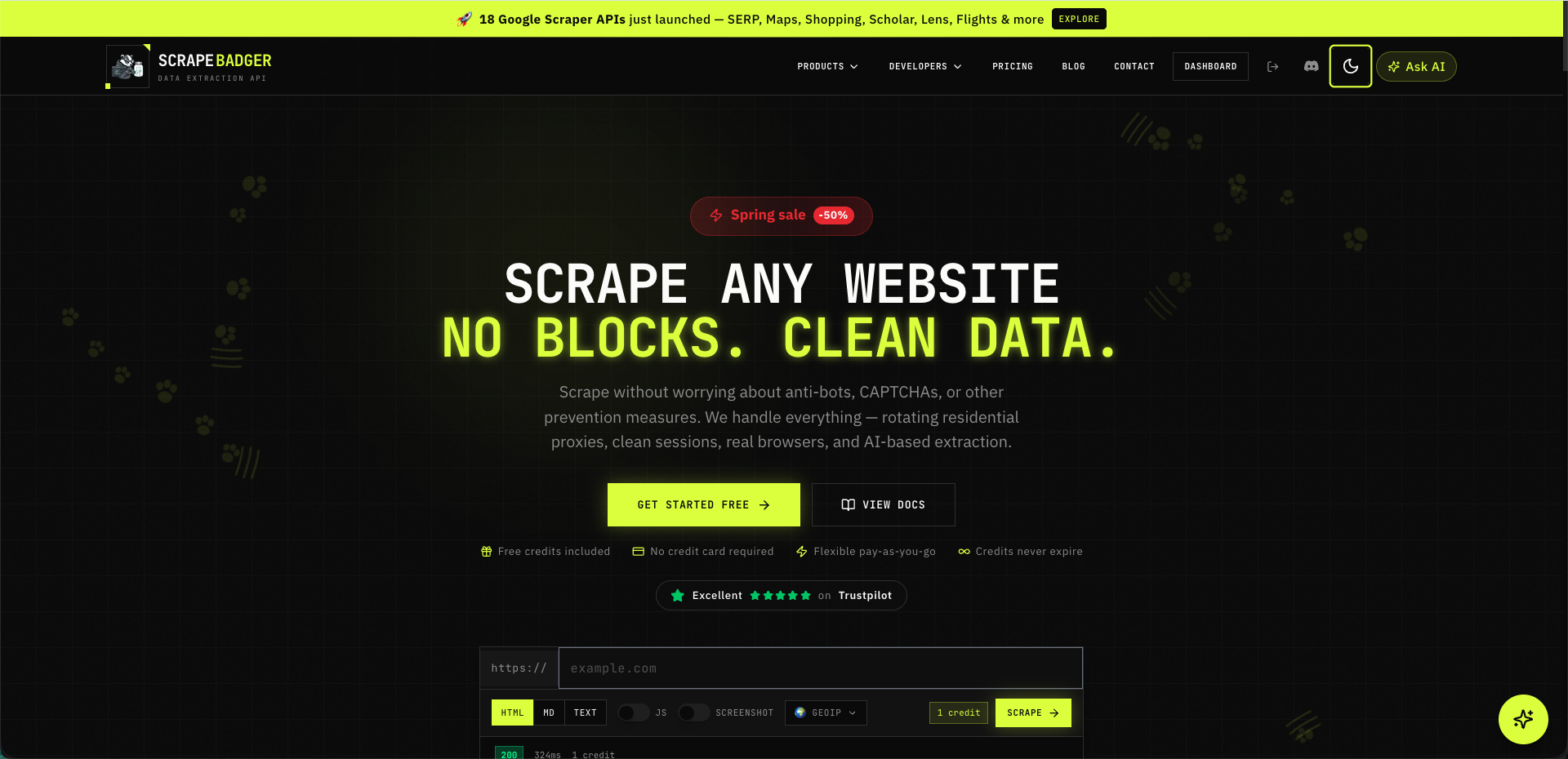 ScrapeBadger - Web Scraping API gallery image