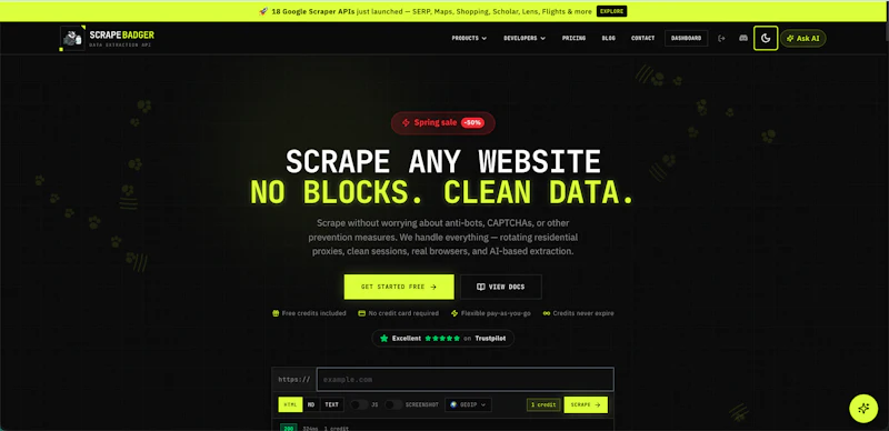 ScrapeBadger - Web Scraping API screenshot 3
