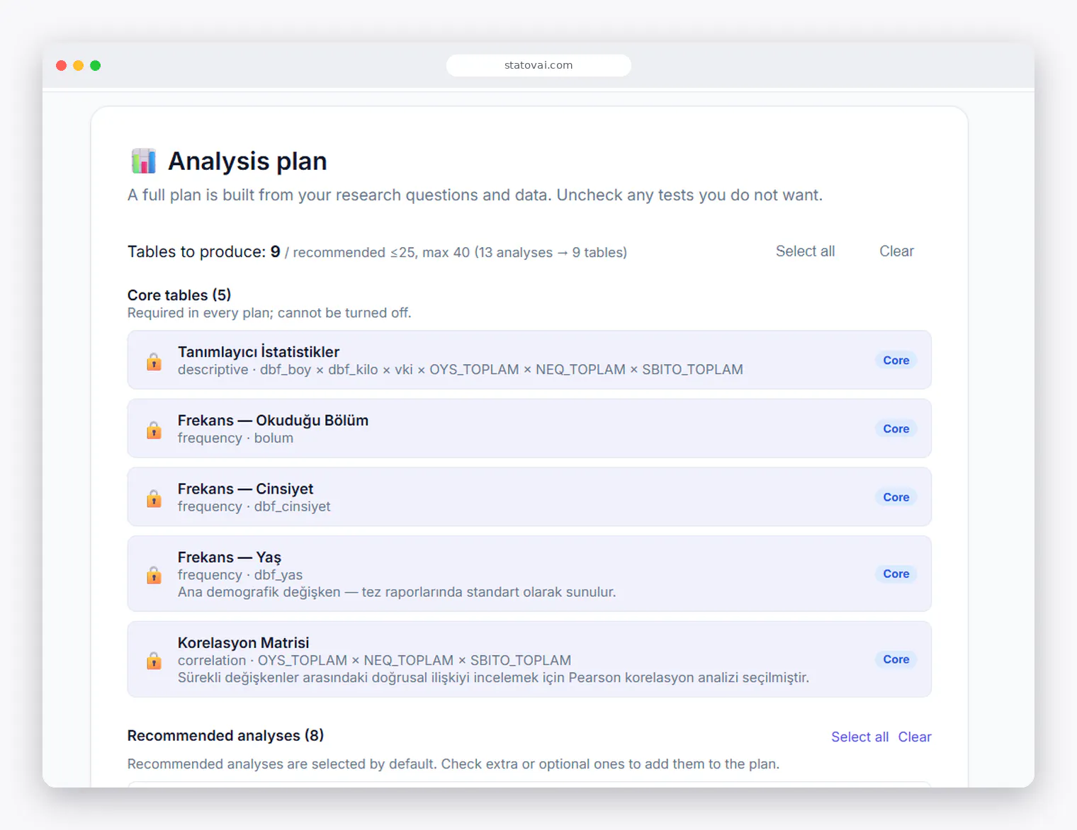 Statovai screenshot