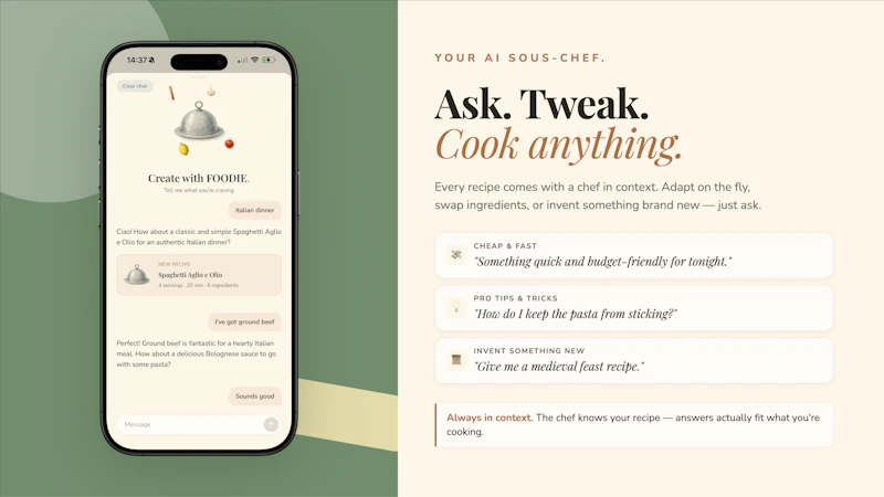 FOODIE AI Chef & Recipe Saver screenshot 3