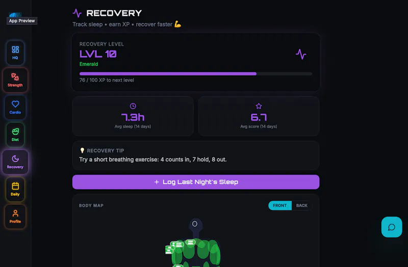 Level Up Fitness AI screenshot 4