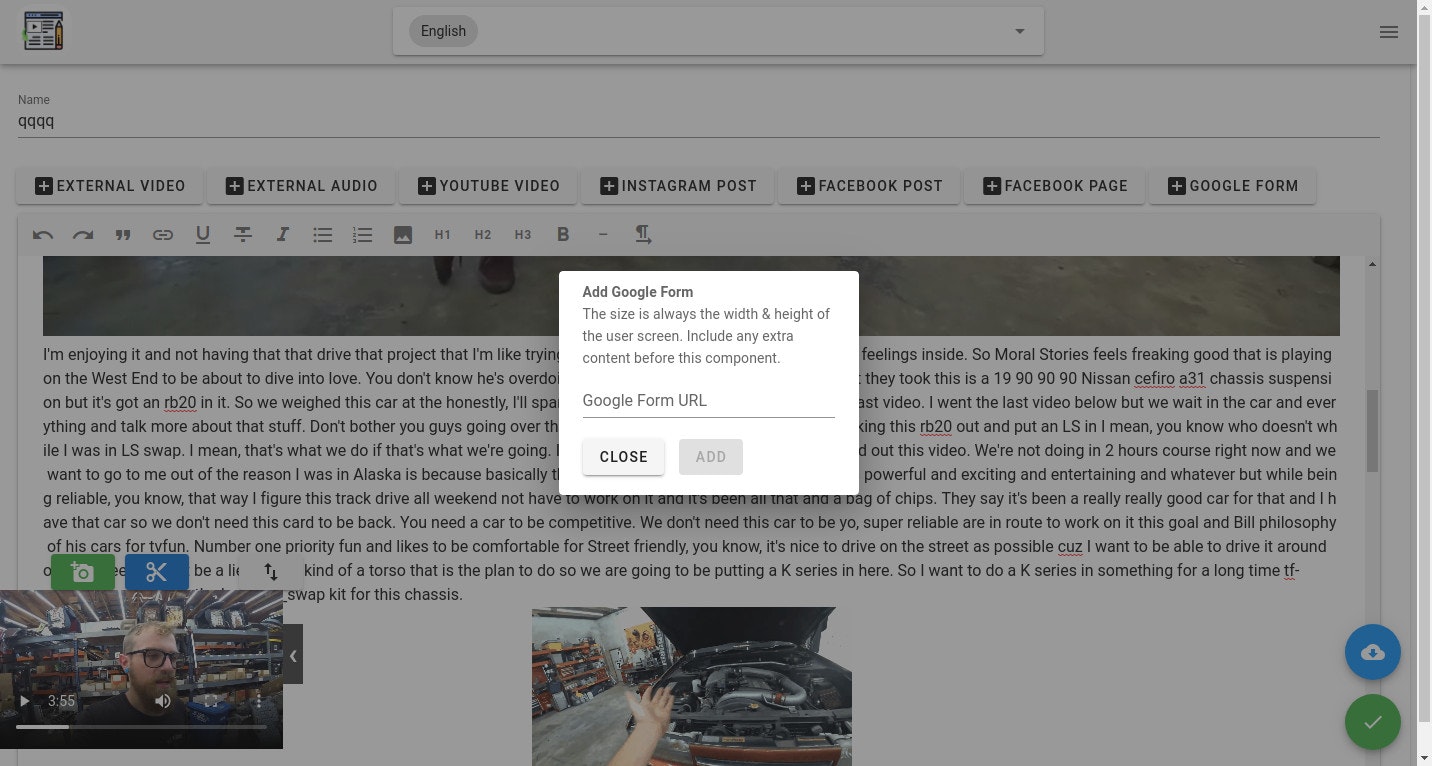 Video2Post gallery image