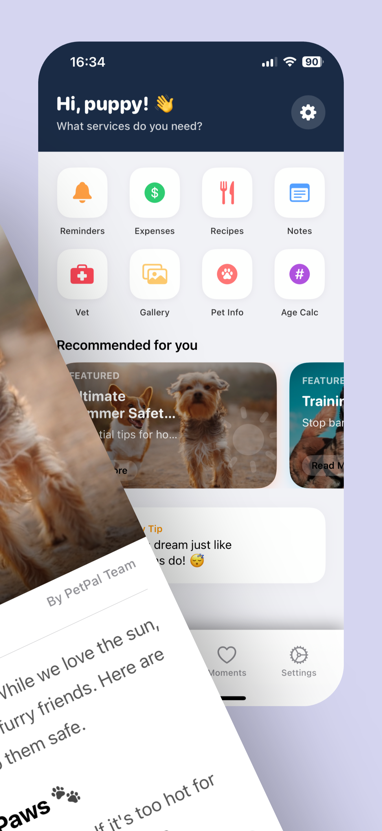 PetPal - Screenshot 2 showing product features and functionality