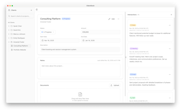 ClientDock — Local-First CRM gallery image