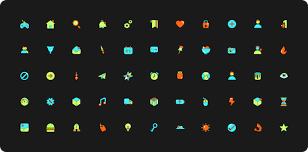 Whimsicons: Neo-Brutalist Icon Set gallery image