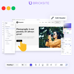 Bricksite | Easy all-in-one Websites