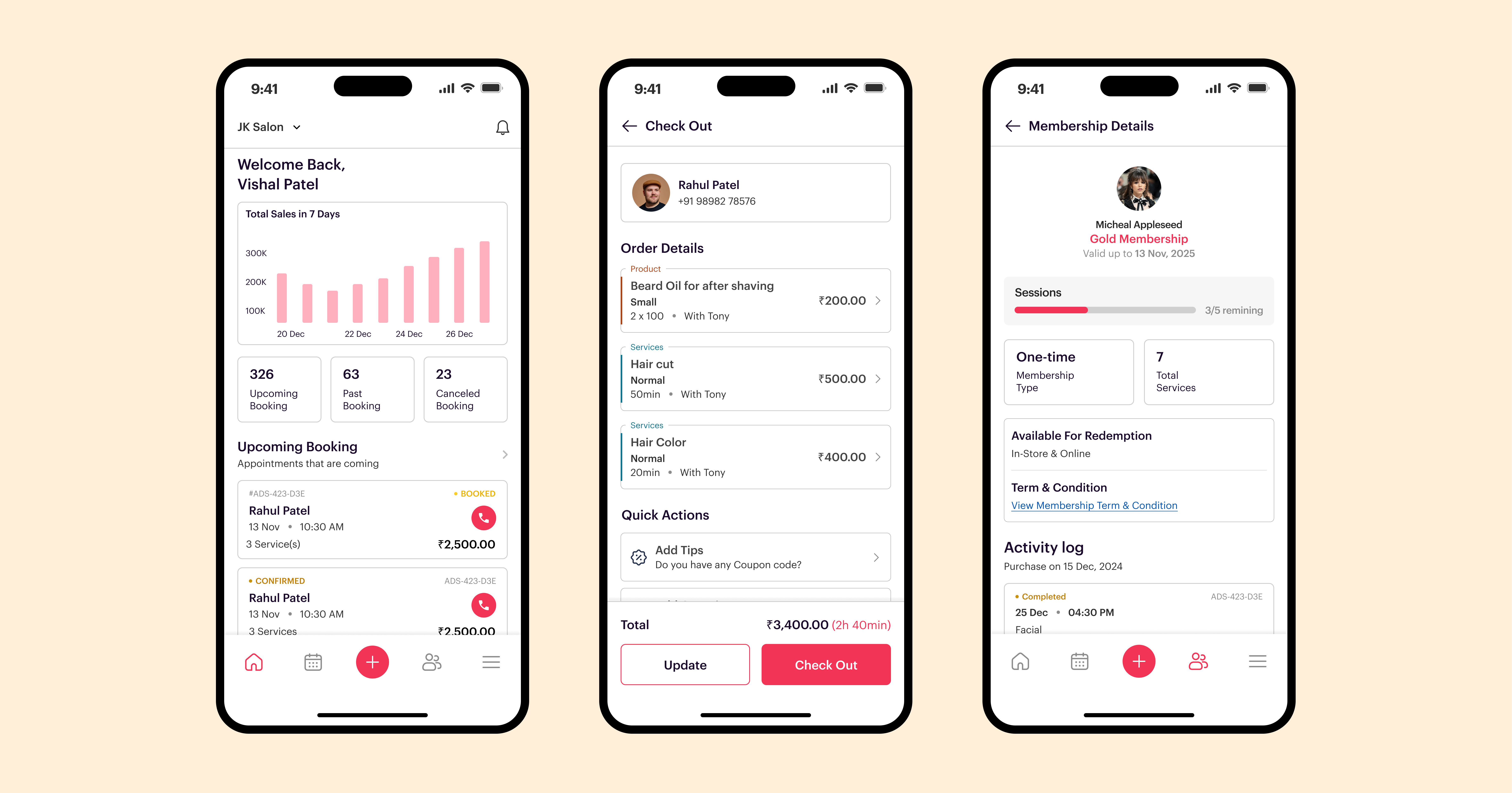 Evoq: app di gestione dei saloni media 2
