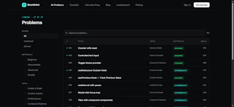 ReactGrind — React Coding Challenges gallery image