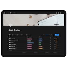 Notion Template - Goals Tracker gallery image