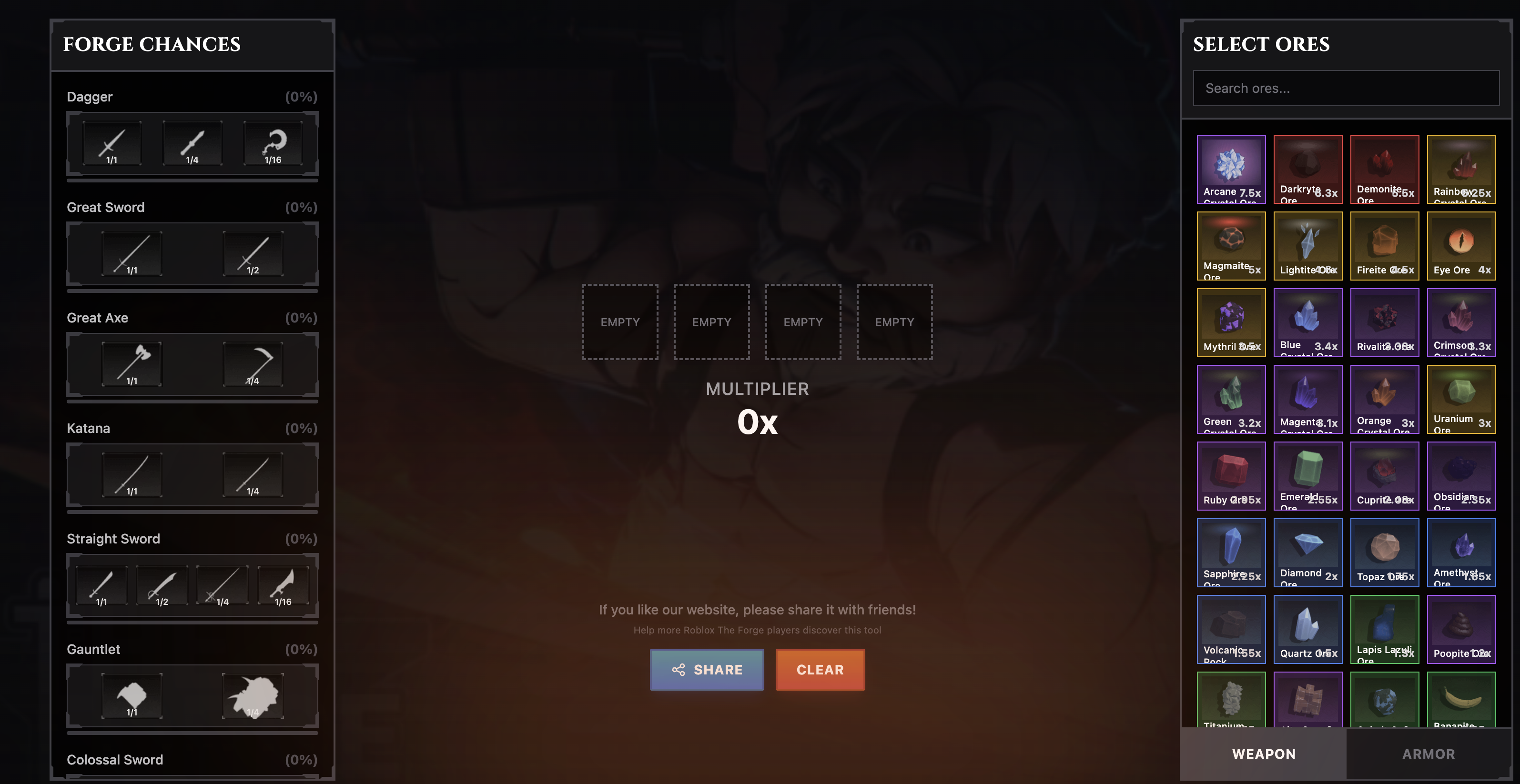 The Forge Calculator gallery image