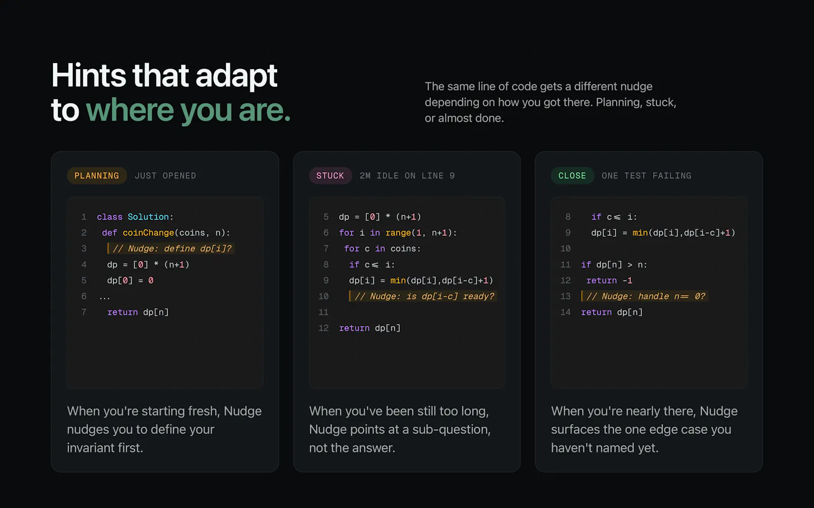 Nudge - AI LeetCode Coach screenshot 4