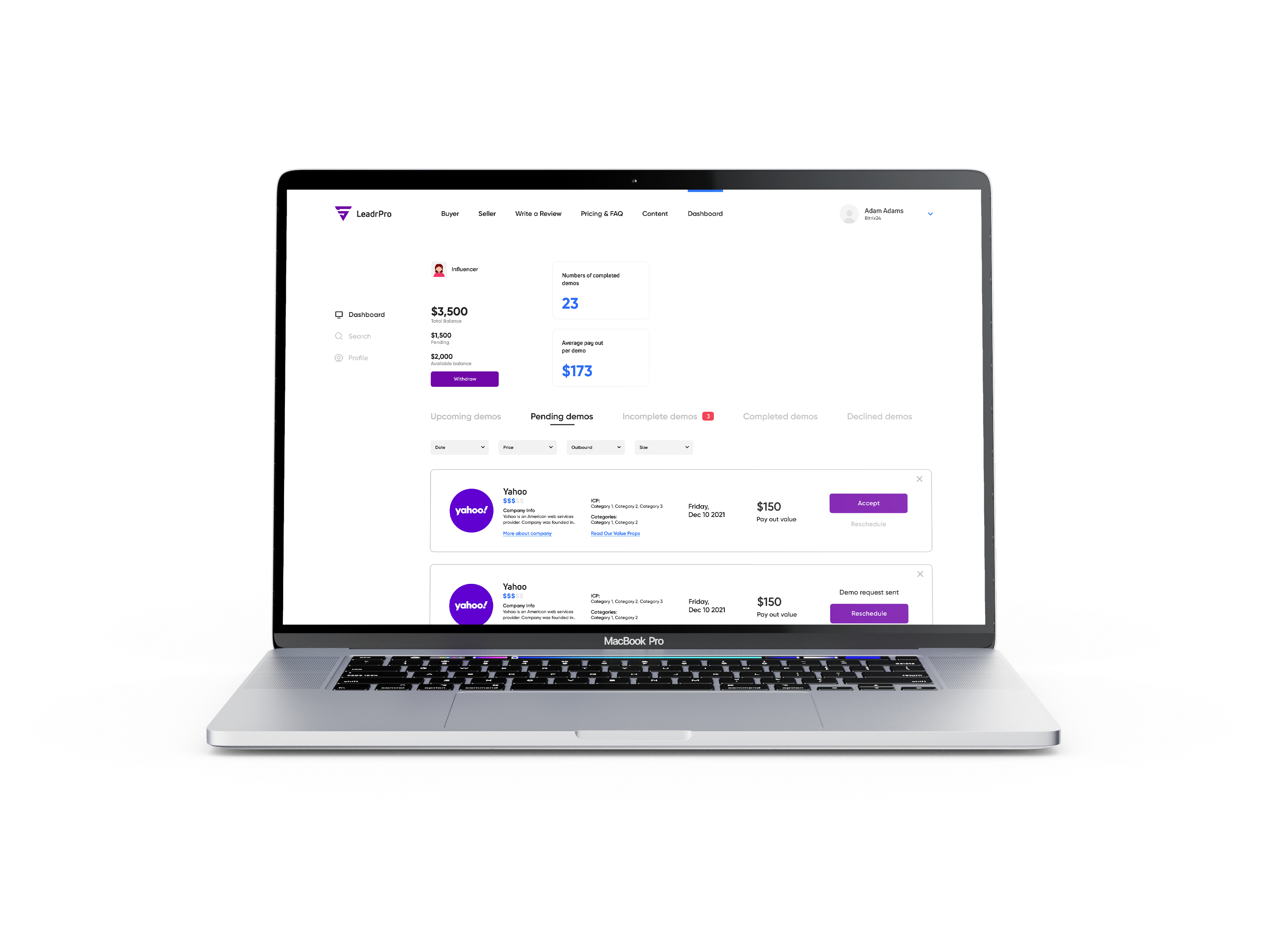 LEADRPRO - 賺取$ 100-500來評估新軟件。 media 2