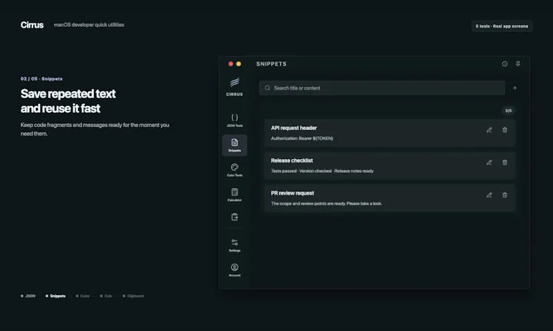 Cirrus screenshot 4