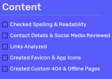 Web Launch Checklist gallery image