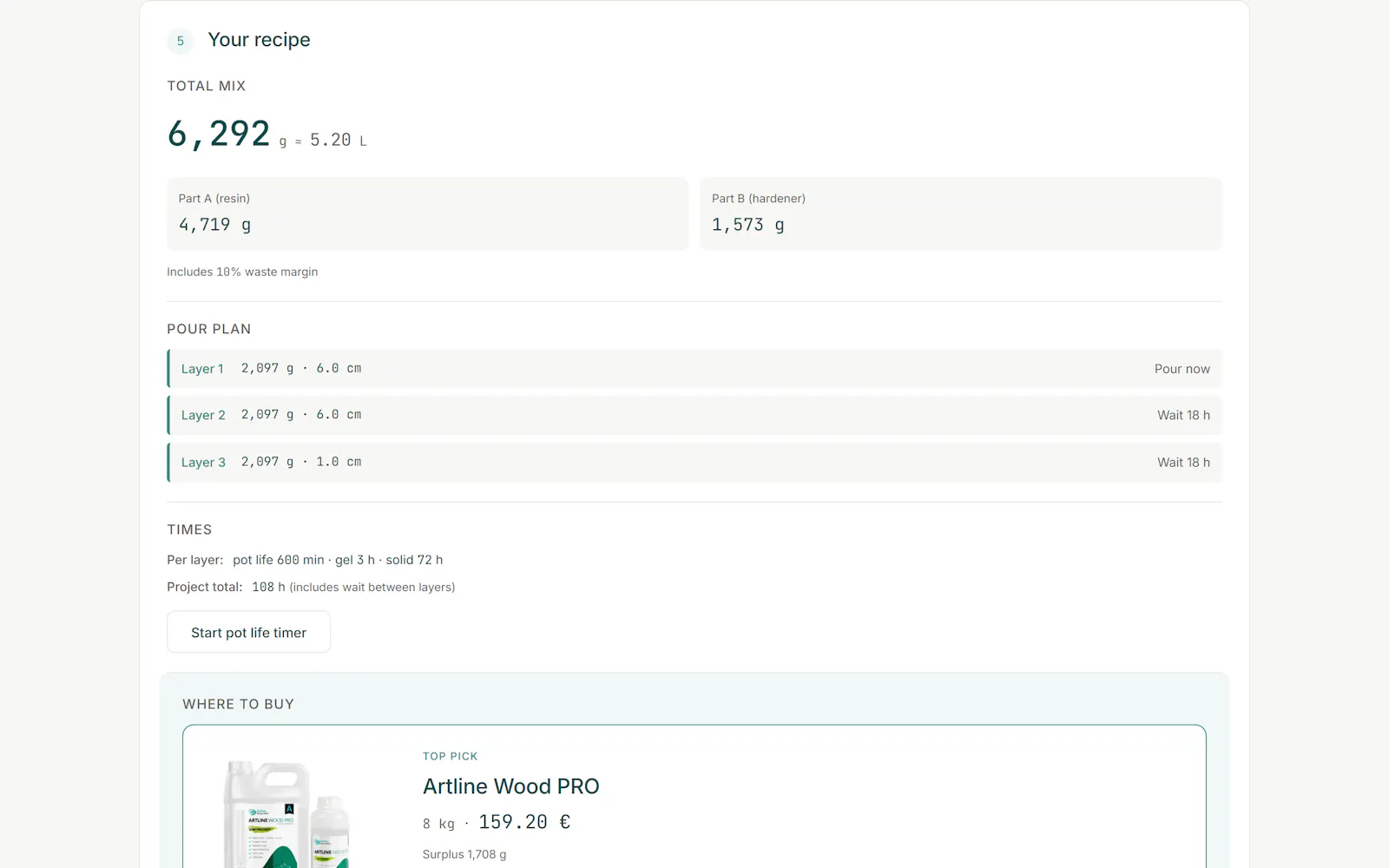 ResinCalc.app screenshot 5