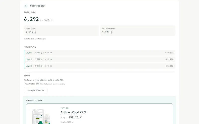 ResinCalc.app screenshot 5
