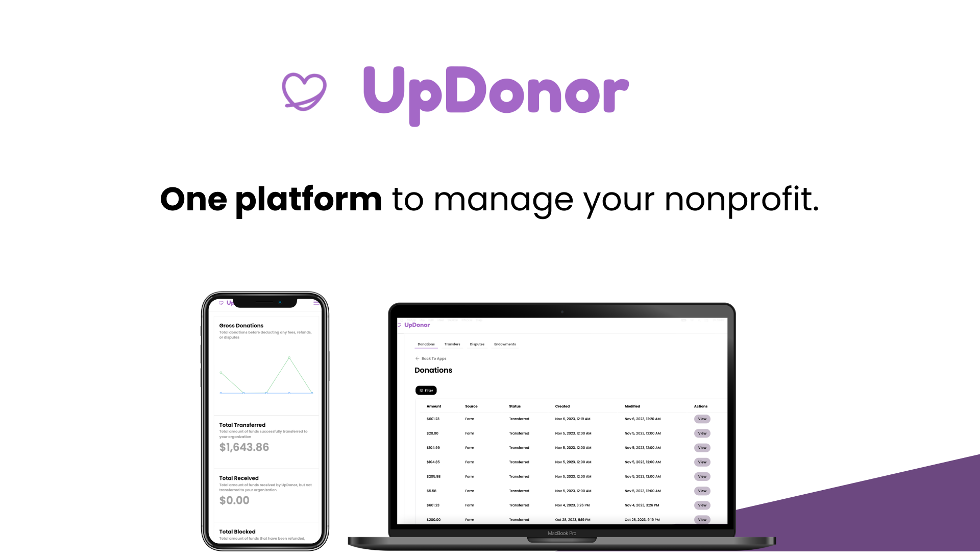 updonor - 올인원 비영리 관리 플랫폼 미디어 1