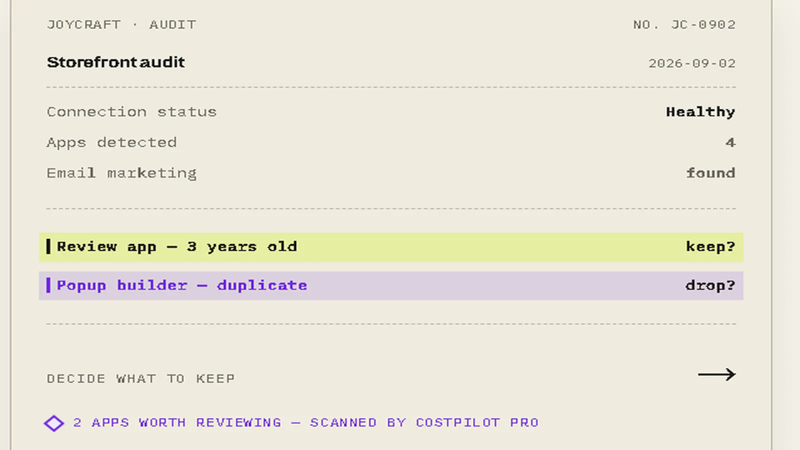 CostPilot Pro screenshot 1