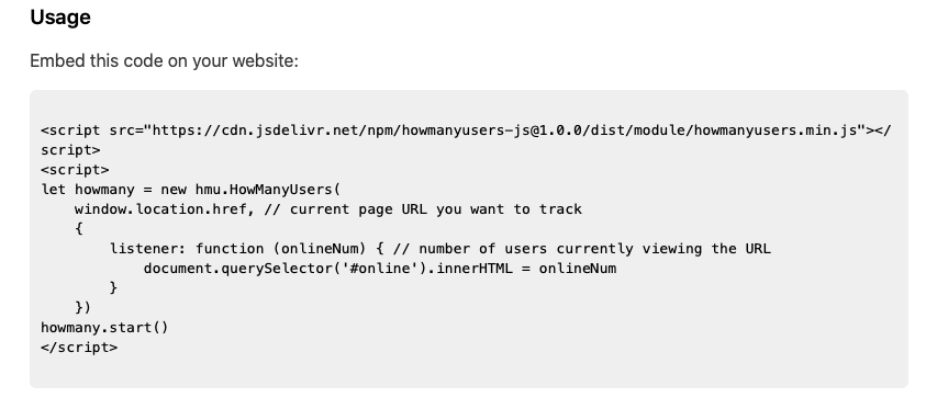 HowManyUsers gallery image