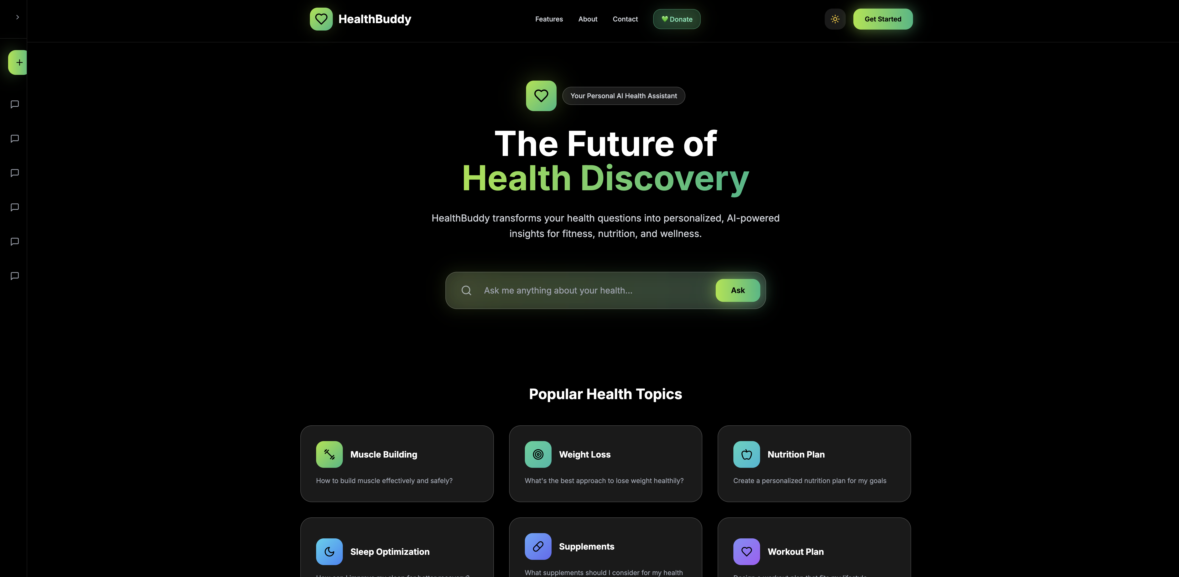 Healthbuddy - Ihr persönlicher AI -Gesundheitsassistent.Fragen Sie einfach. Medien 1