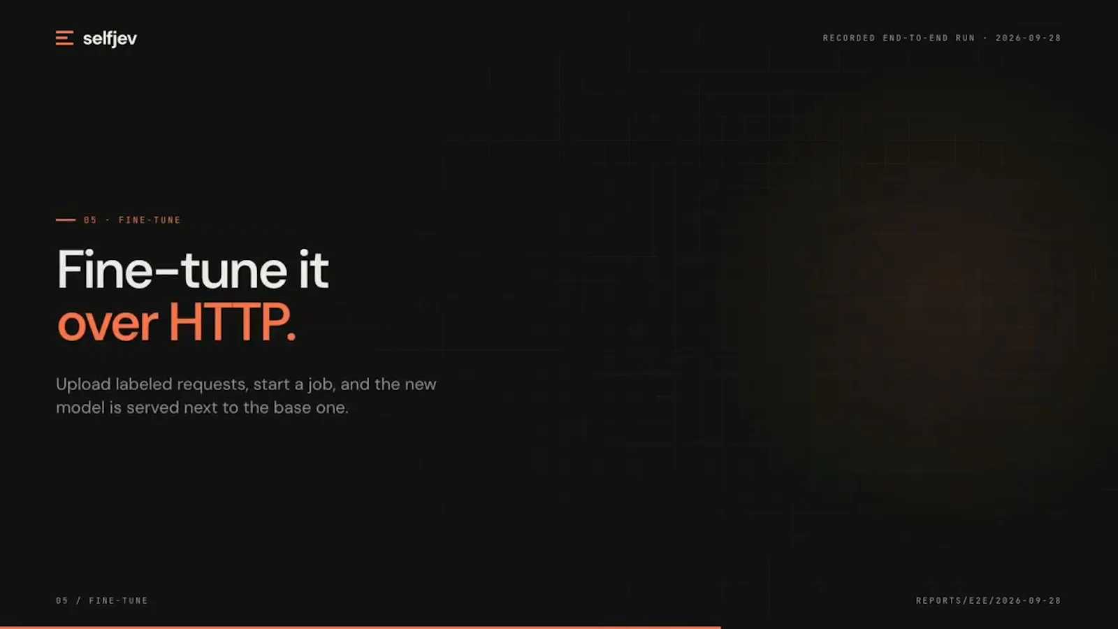 SelfJev screenshot 1 (video preview)