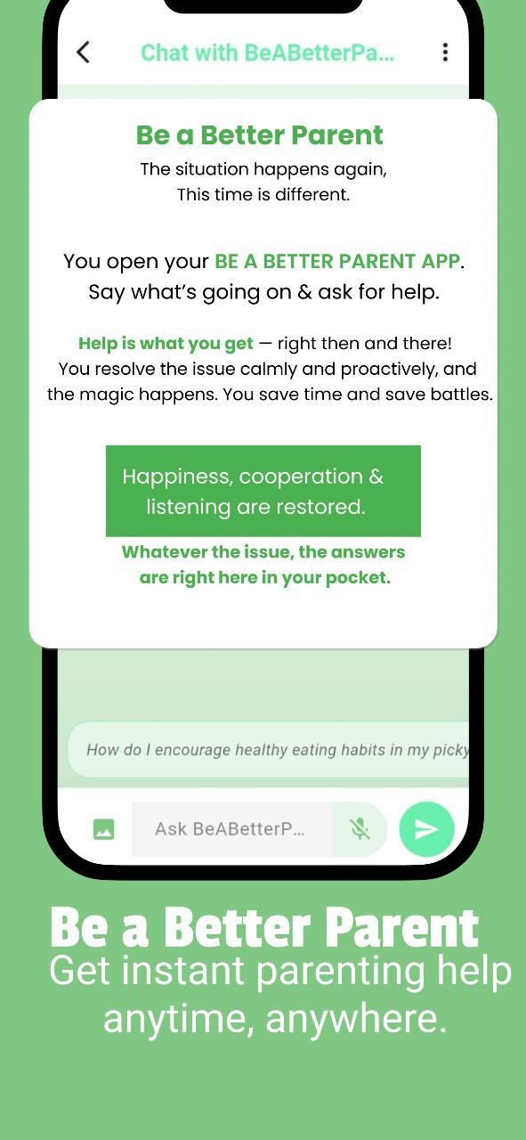Be A Better Parent  - Main product screenshot demonstrating key features and user interface
