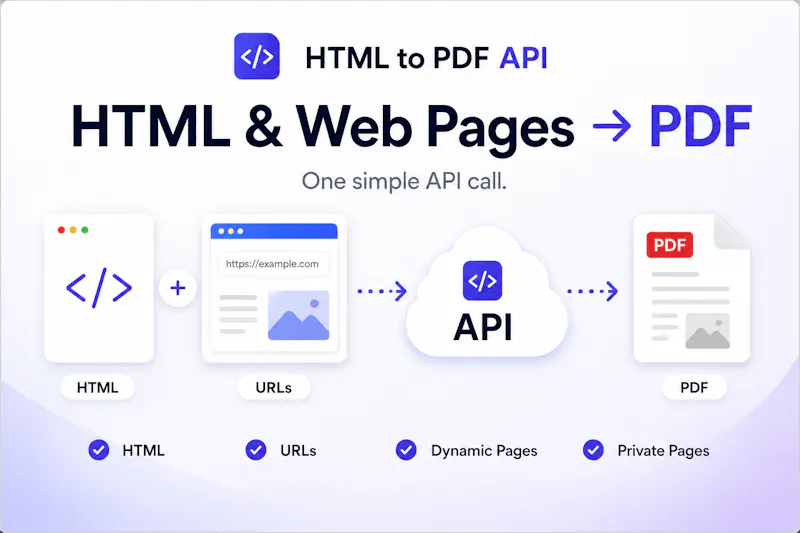 HTML to PDF API screenshot 1