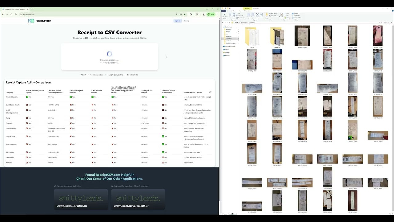 ReceiptCSV.com gallery image