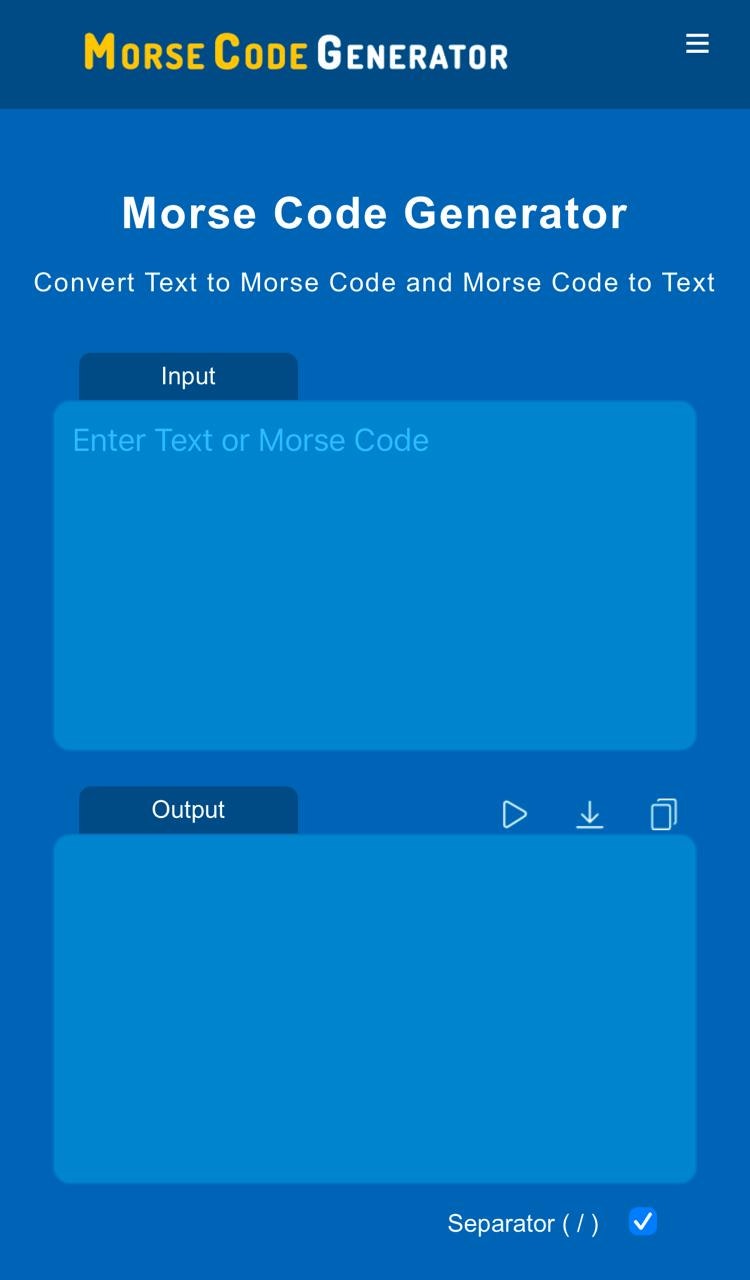 Generatore di codice Morse - Converti il testo in Morse & Morse in testo media 2
