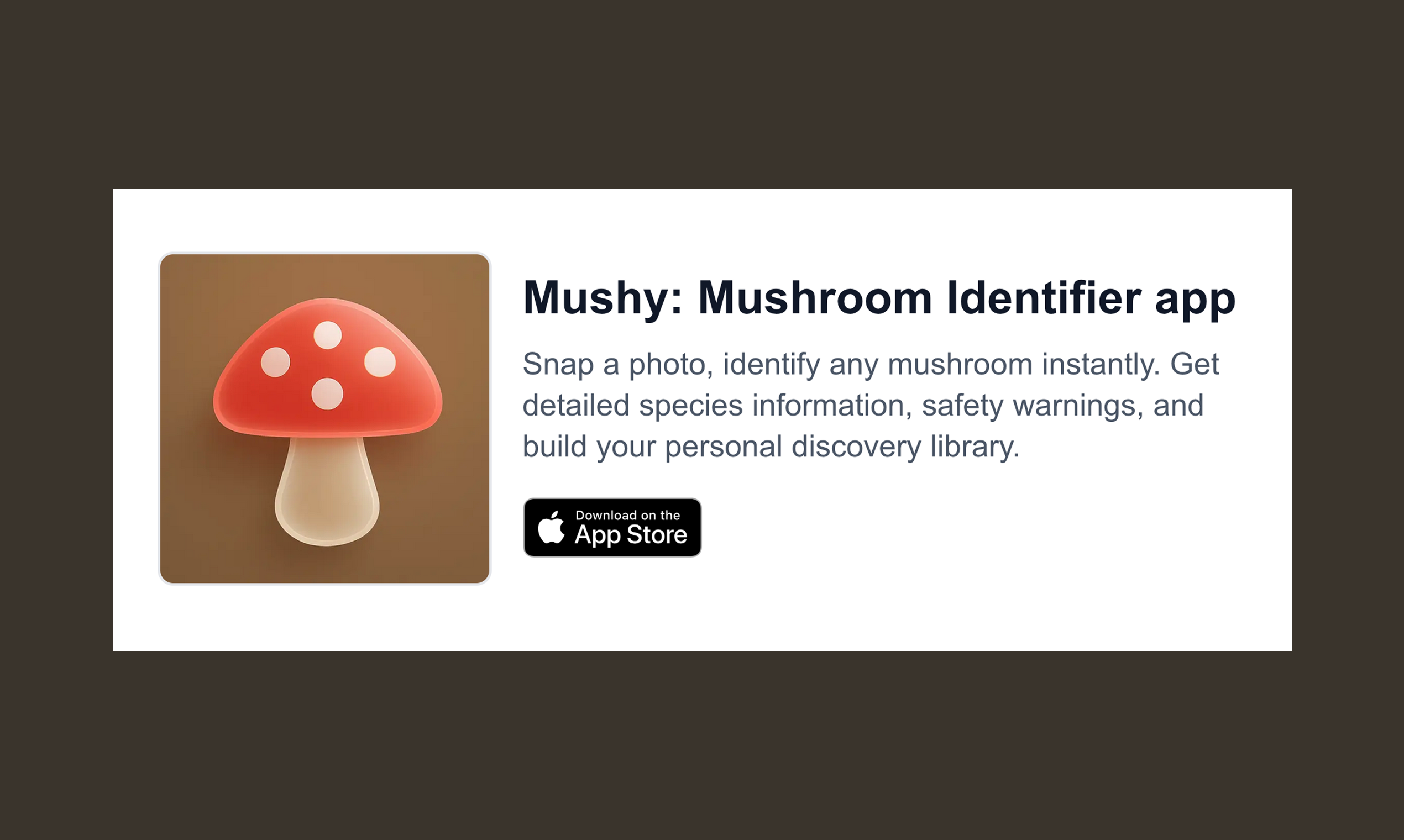 Mushy: Mushroom Identifier gallery image