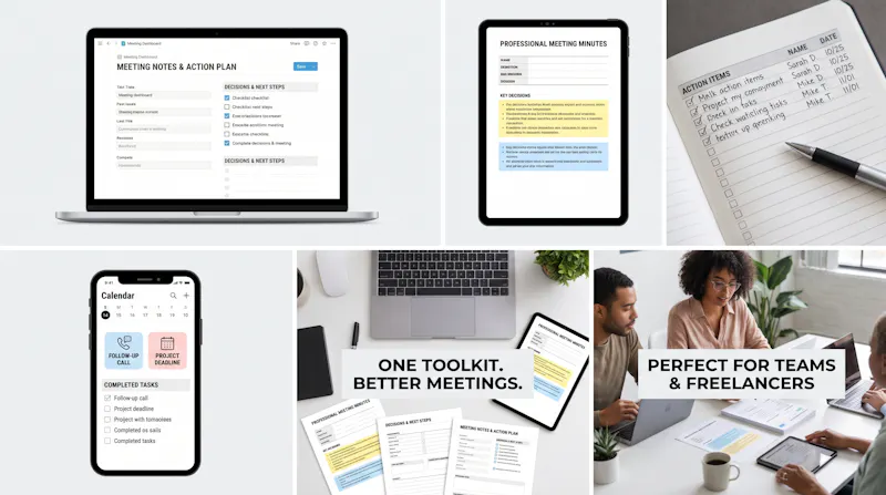 Complete Meeting Notes & Action Items screenshot 2