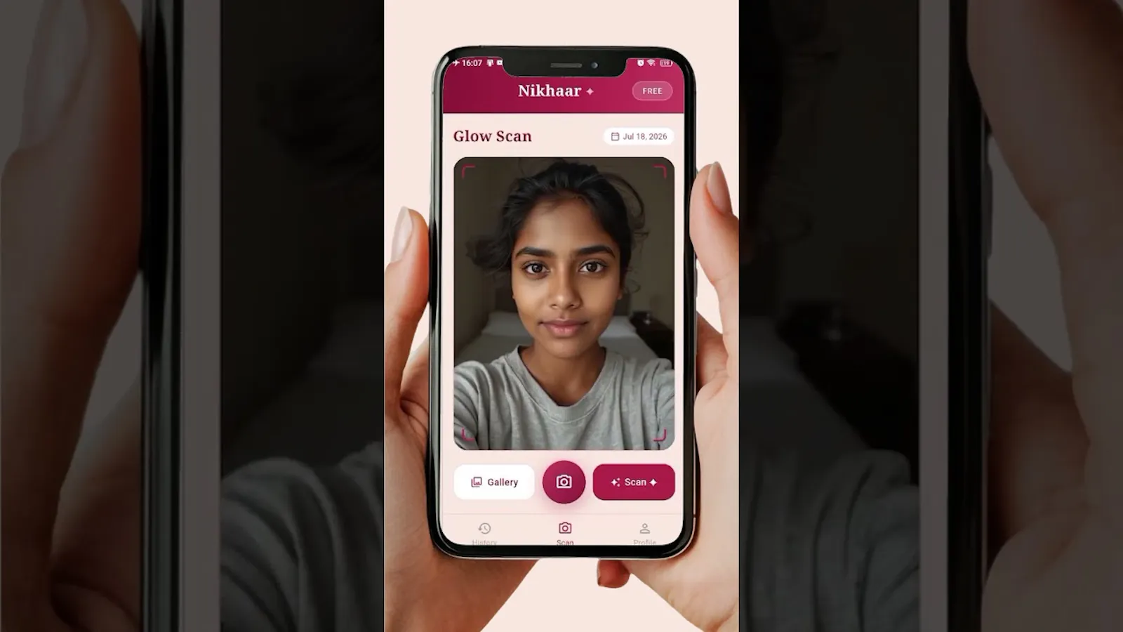 Nikhaar AI: Beauty Scanner screenshot 1 (video preview)