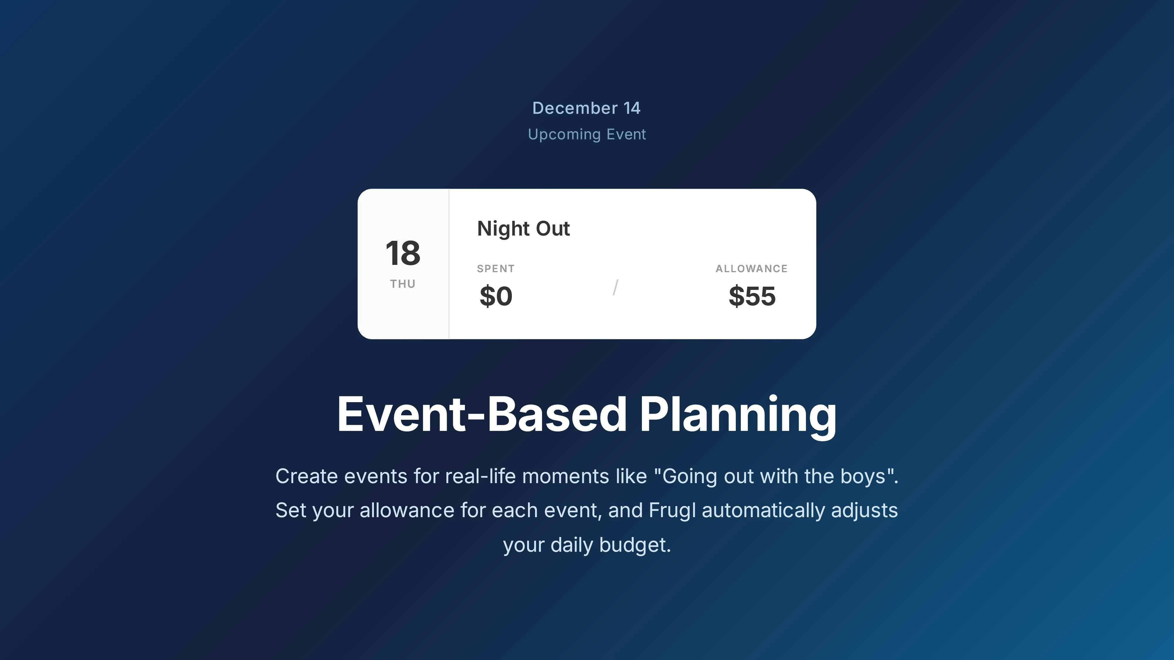 Frugl - Screenshot 2 showing product features and functionality
