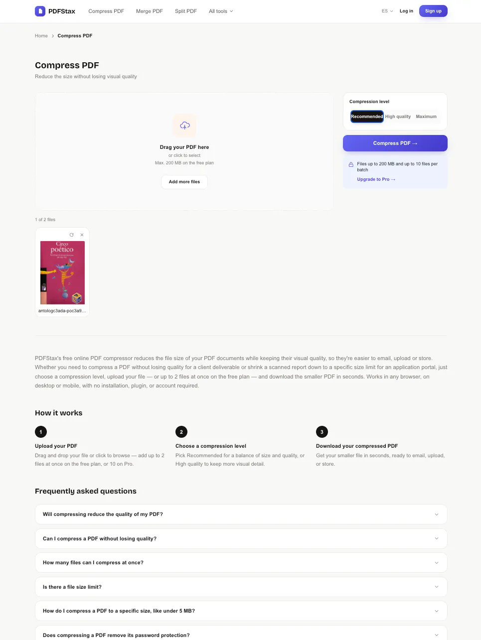 PDFStax screenshot