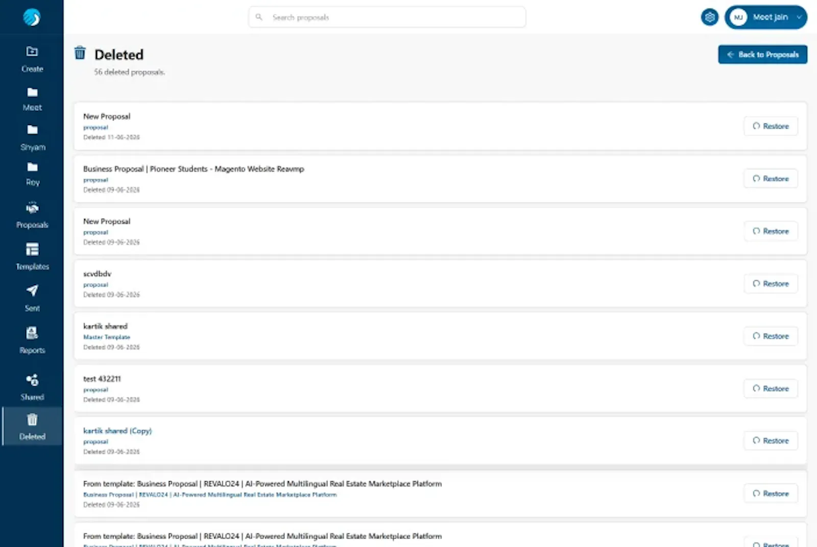 WeekMate Proposals screenshot 3
