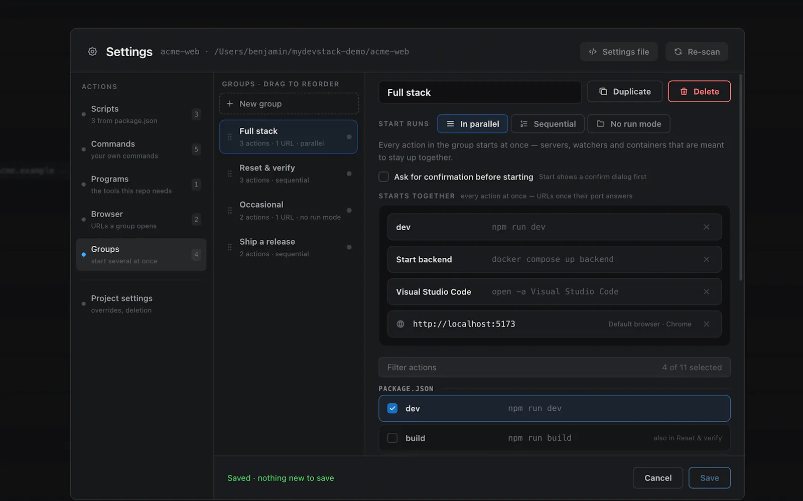 mydevstack screenshot 4