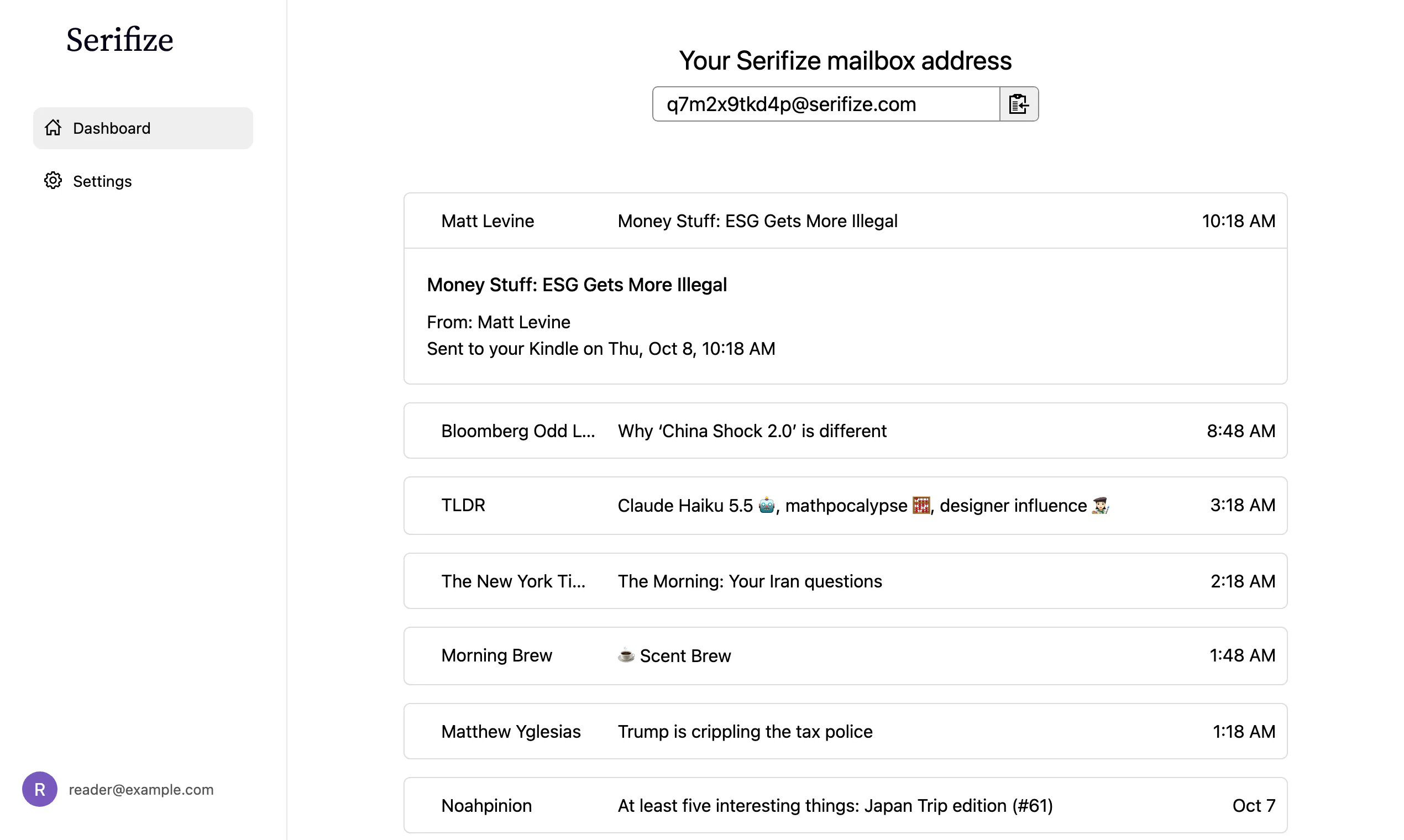 Serifize gallery image