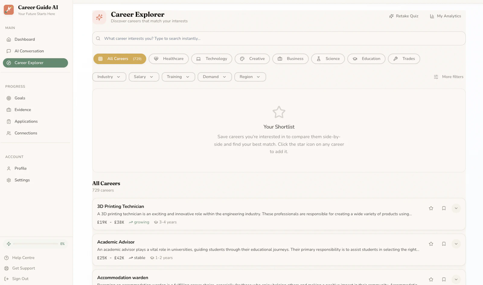 Career Guide AI screenshot 3
