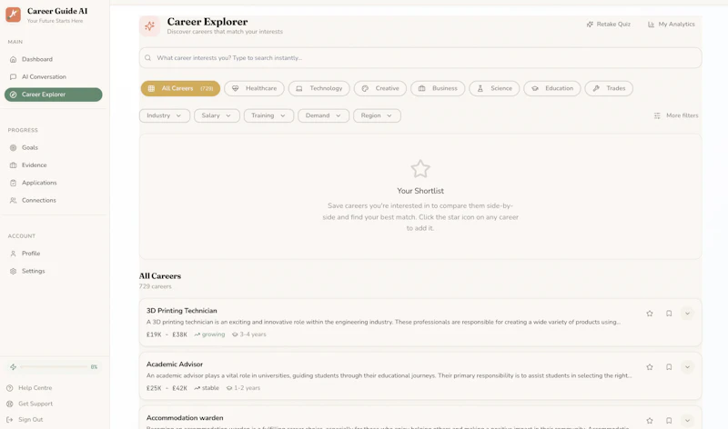 Career Guide AI screenshot 3
